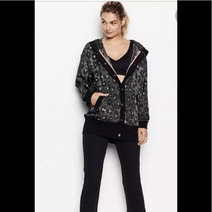 Victoria Sport Leopard Button Up Jacket